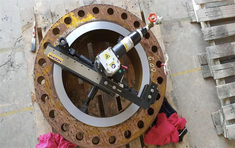 Mesin Flange facing diaplikasikan di Timur Tengah